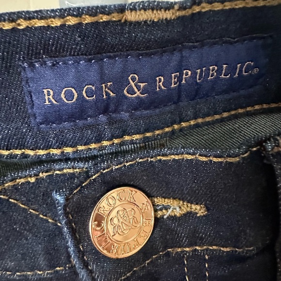 Rock & Republic Blue Skinny Jeans Premium Fit - Picture 3 of 6